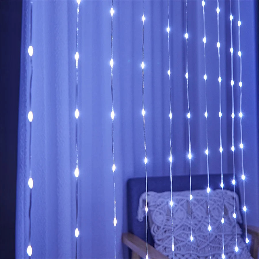 LED Waterfall String Lights 3x2m Decoration