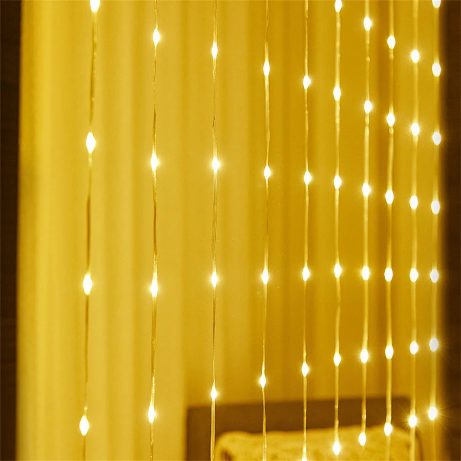 LED Waterfall String Lights 3x2m Decoration