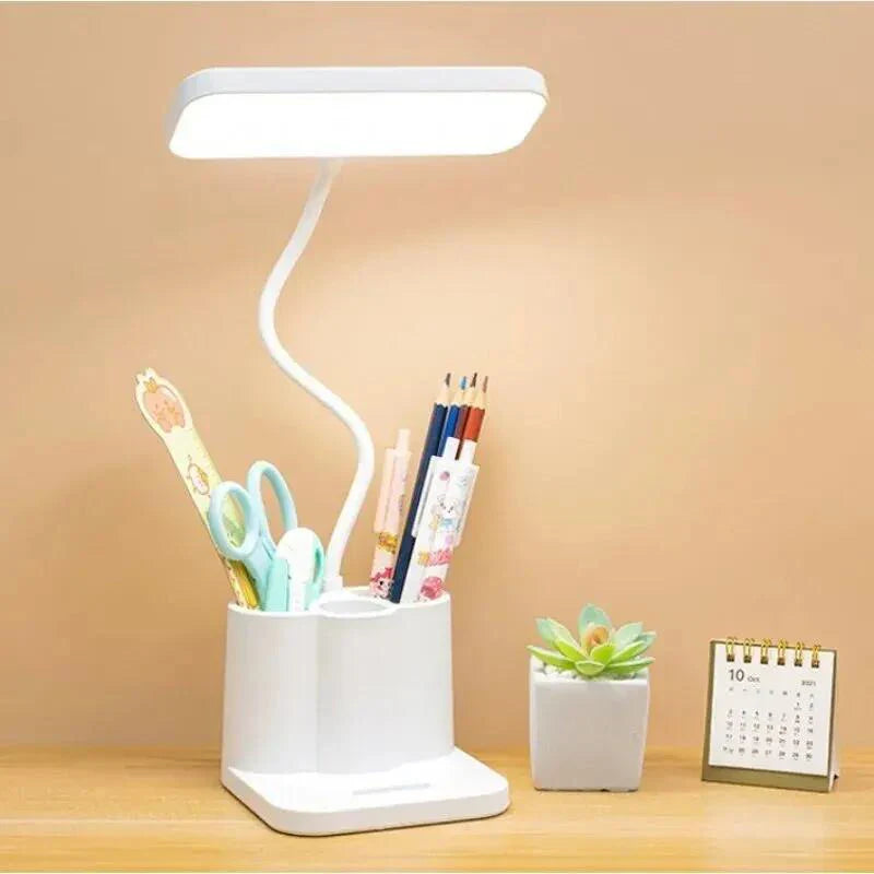 LED Desk Lamp with Touch Dimming and USB Port