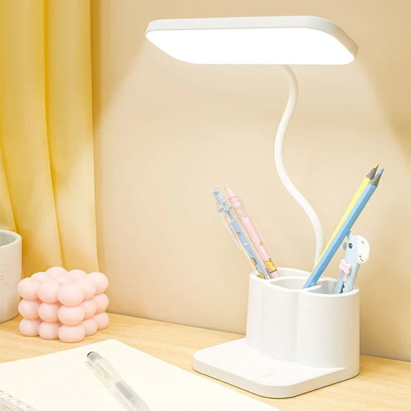 LED Desk Lamp with Touch Dimming and USB Port