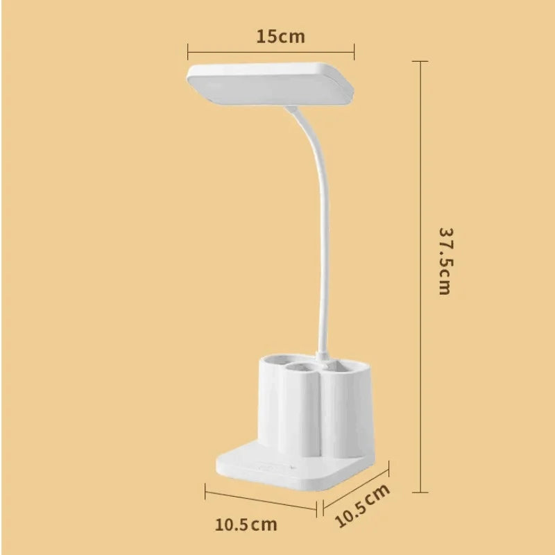 LED Desk Lamp with Touch Dimming and USB Port