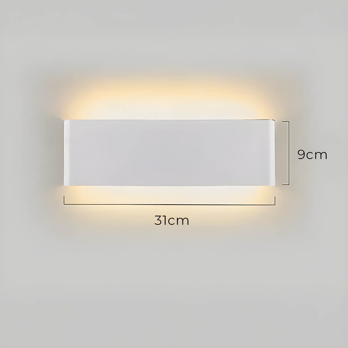 Modern LED Wall Lamp – Elegant Aluminum & Glass Design