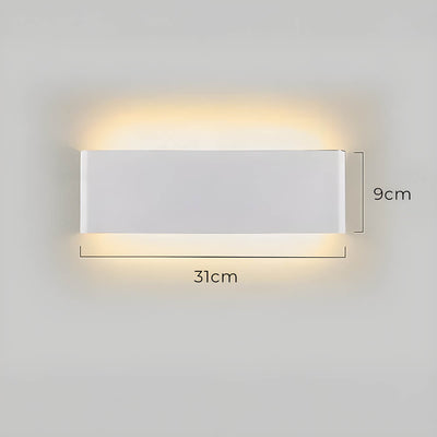 Modern LED Wall Lamp – Elegant Aluminum & Glass Design