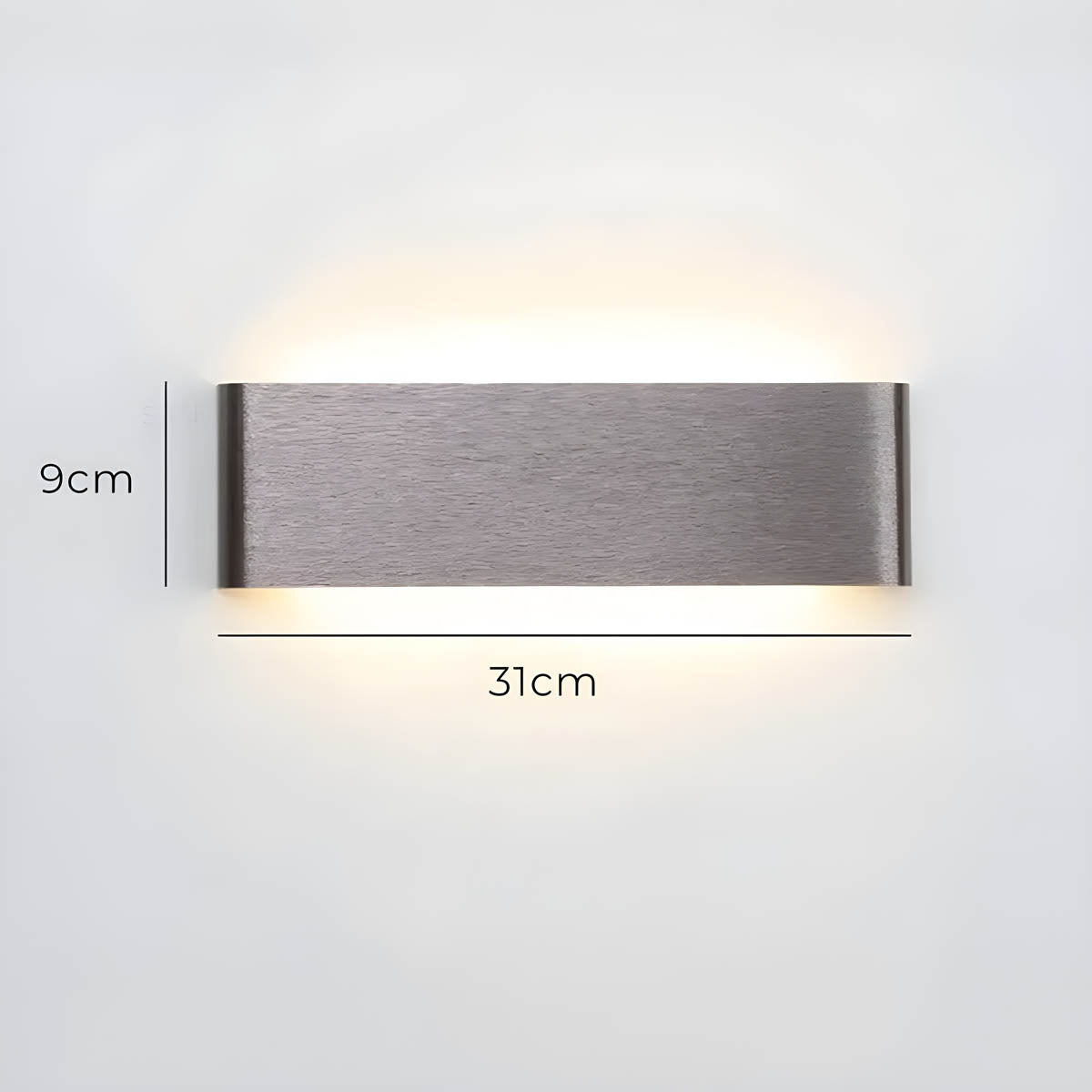 Modern LED Wall Lamp – Elegant Aluminum & Glass Design