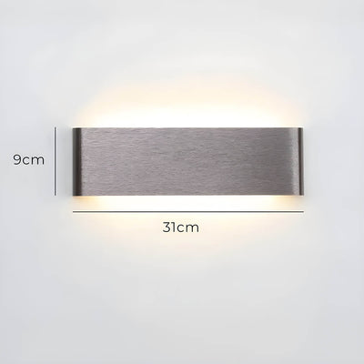 Modern LED Wall Lamp – Elegant Aluminum & Glass Design