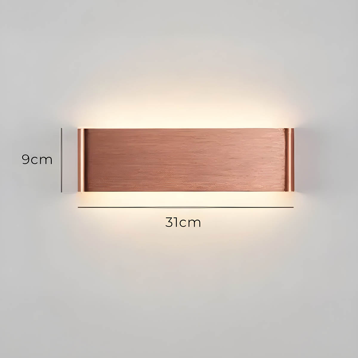 Modern LED Wall Lamp – Elegant Aluminum & Glass Design