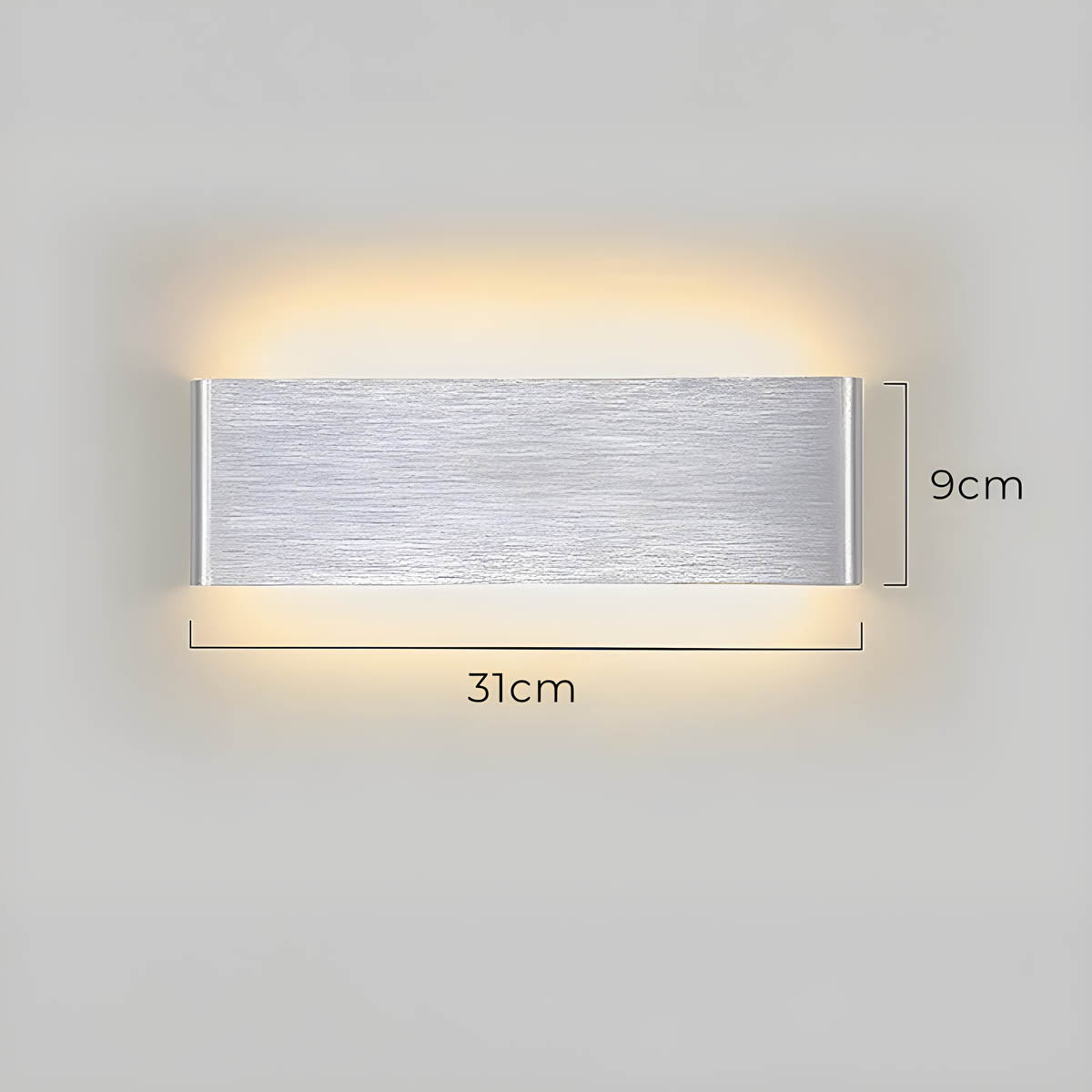 Modern LED Wall Lamp – Elegant Aluminum & Glass Design