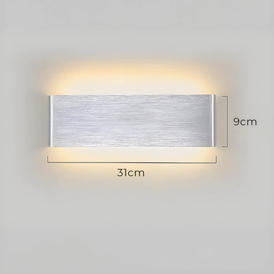 Modern LED Wall Lamp – Elegant Aluminum & Glass Design
