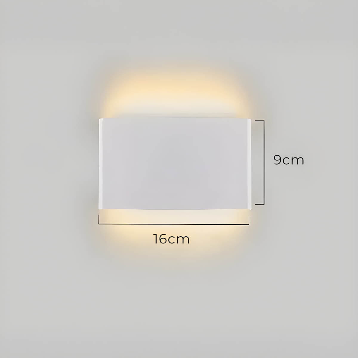 Modern LED Wall Lamp – Elegant Aluminum & Glass Design