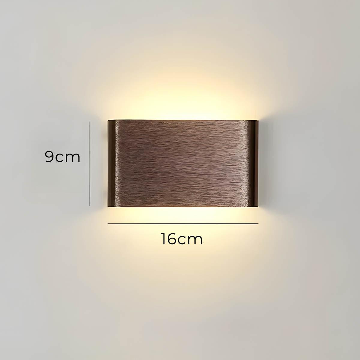 Modern LED Wall Lamp – Elegant Aluminum & Glass Design