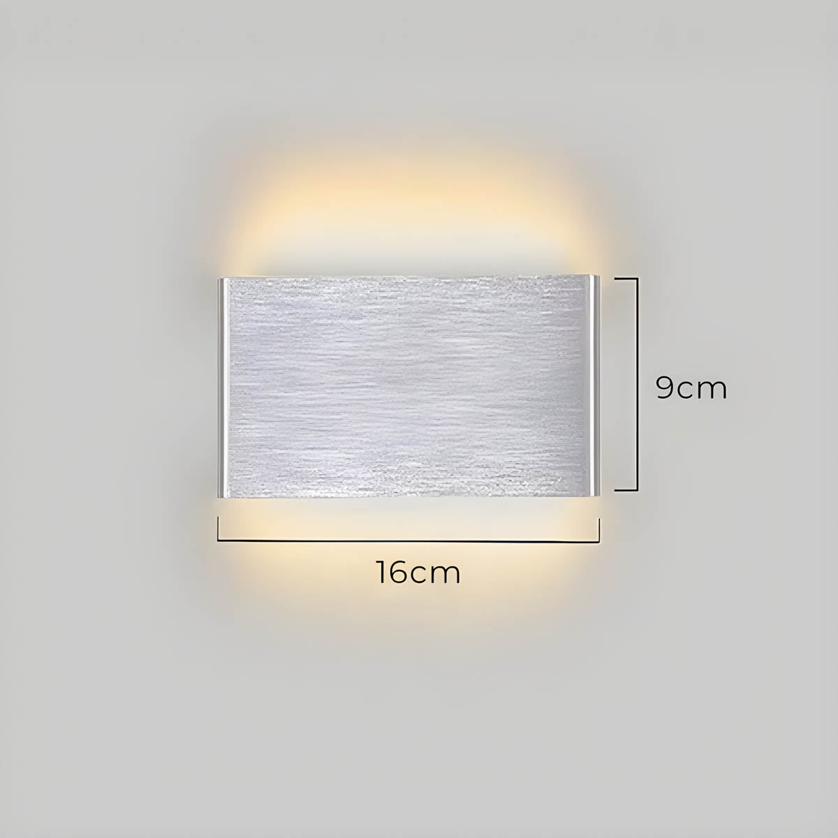 Modern LED Wall Lamp – Elegant Aluminum & Glass Design