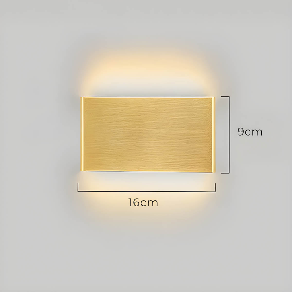 Modern LED Wall Lamp – Elegant Aluminum & Glass Design
