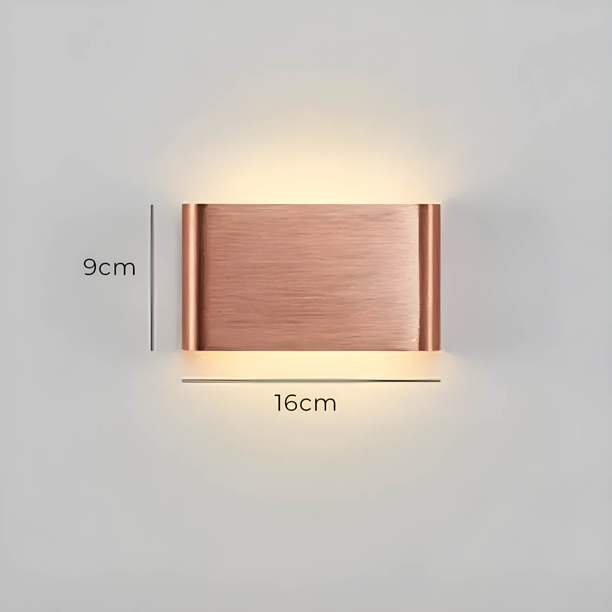 Modern LED Wall Lamp – Elegant Aluminum & Glass Design