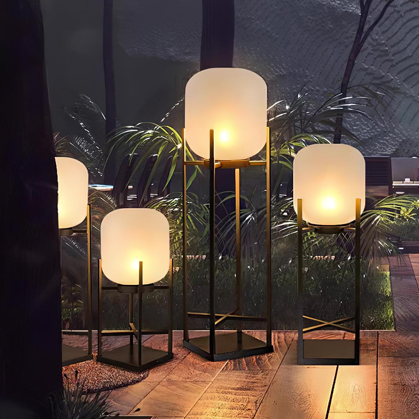 Solar Outdoor Floor Lamp Lantern