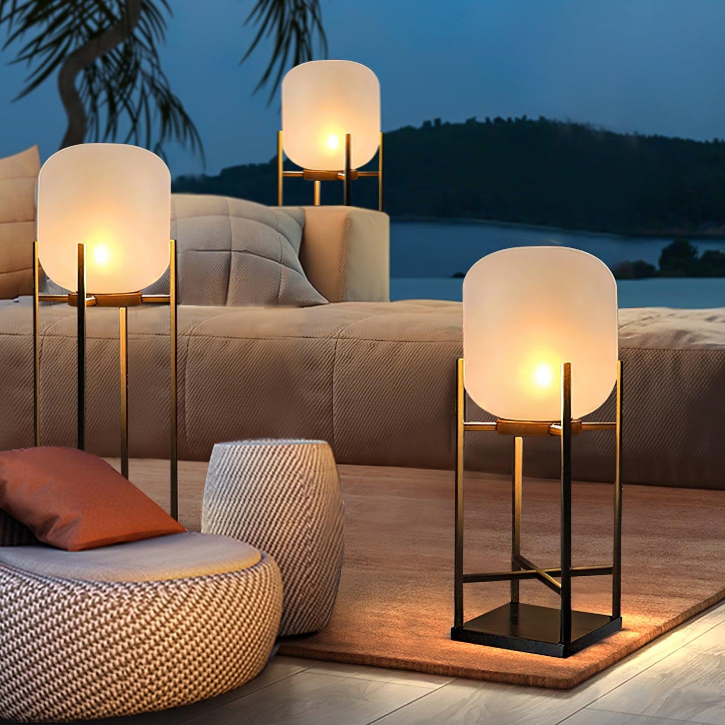 Solar Outdoor Floor Lamp Lantern