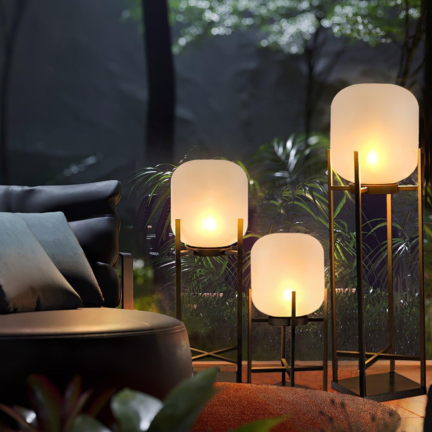 Solar Outdoor Floor Lamp Lantern