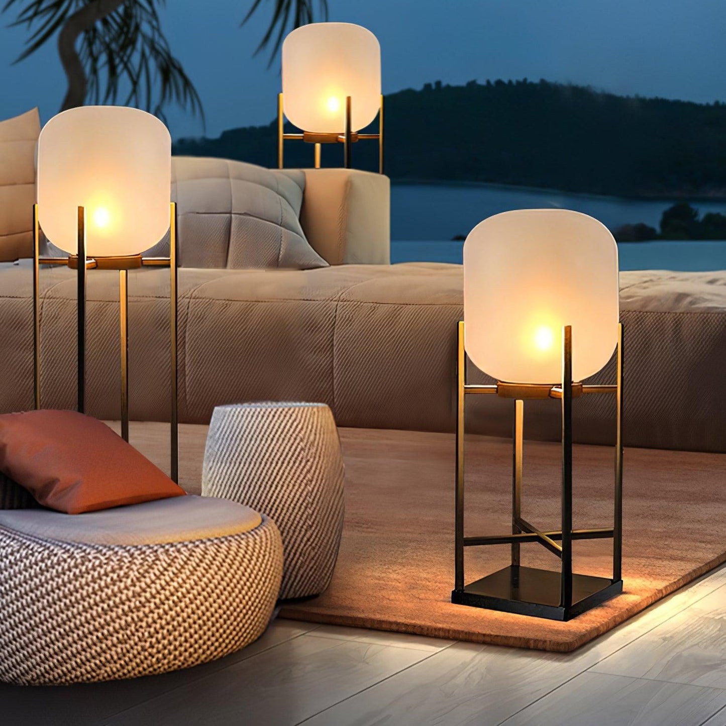Solar Outdoor Floor Lamp Lantern