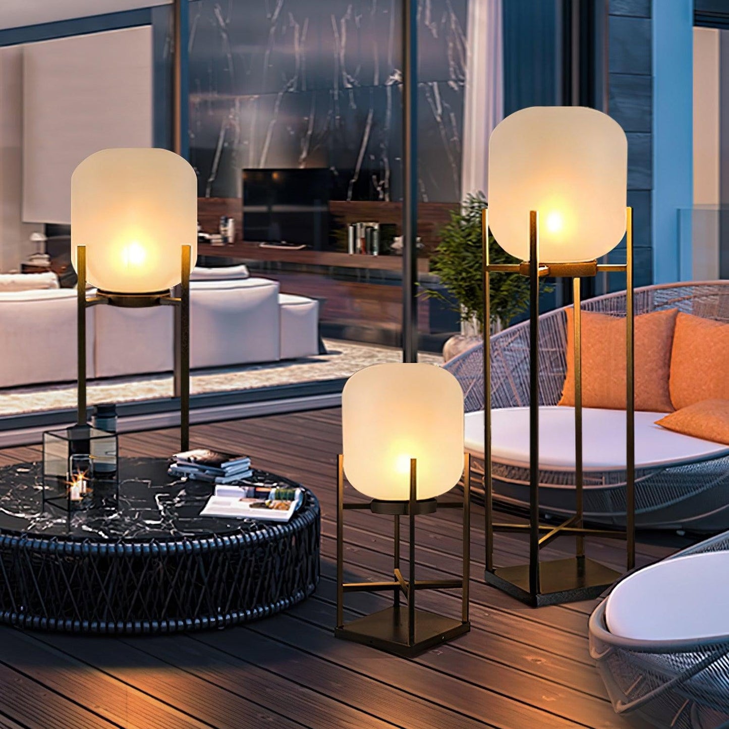 Solar Outdoor Floor Lamp Lantern