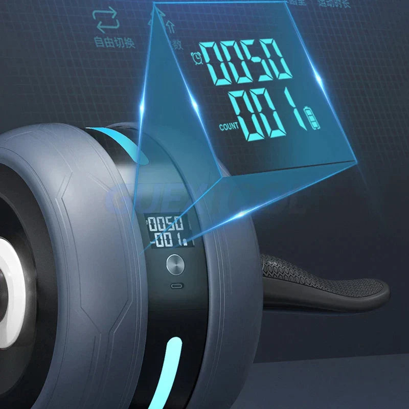 Automatic Rebound Ab Wheel with Rep Counter