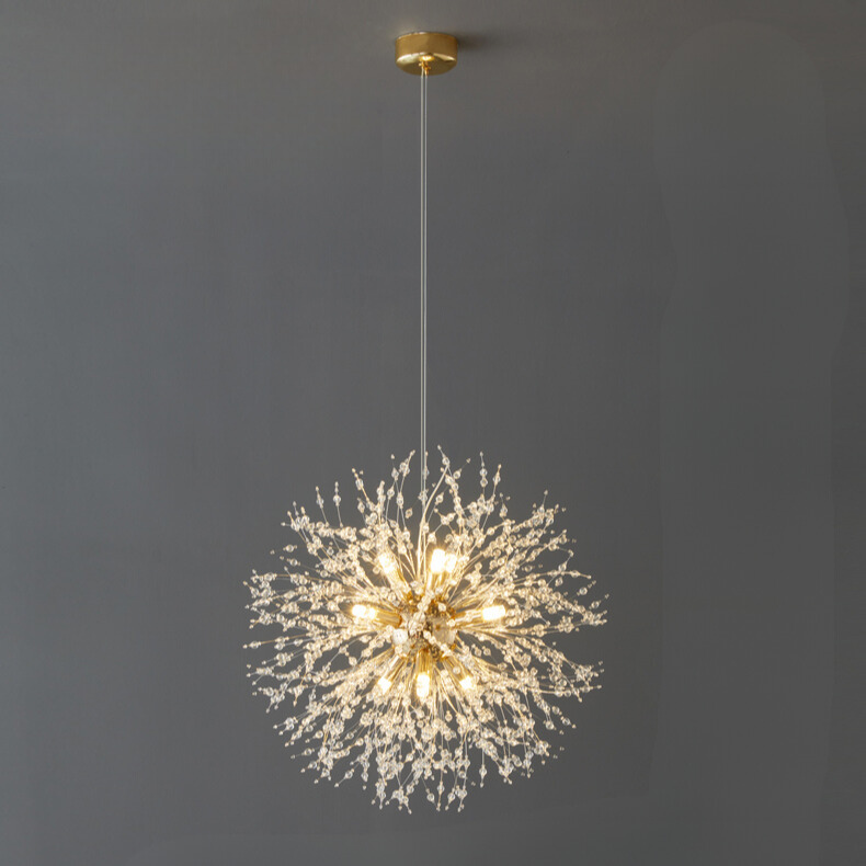 Modern LED Crystal Dandelion Chandelier Light