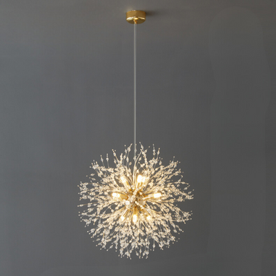 Modern LED Crystal Dandelion Chandelier Light