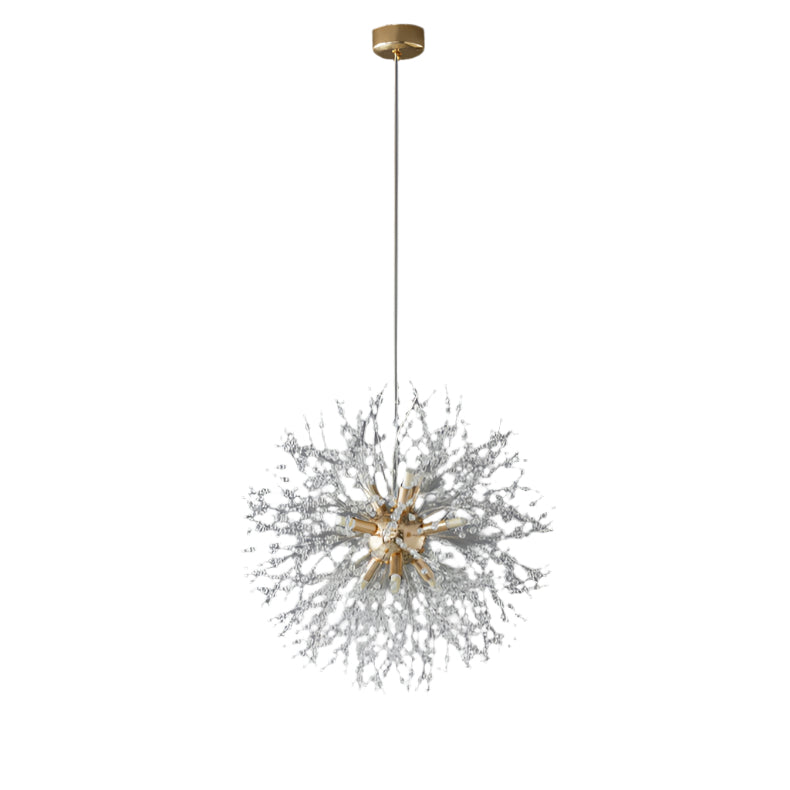 Modern LED Crystal Dandelion Chandelier Light