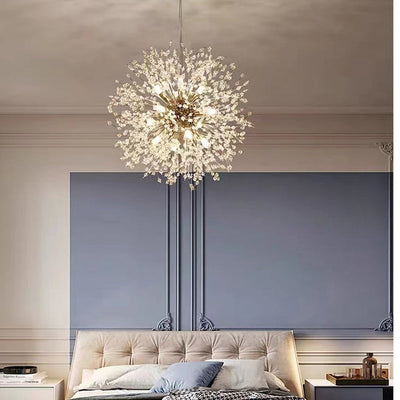 Modern LED Crystal Dandelion Chandelier Light
