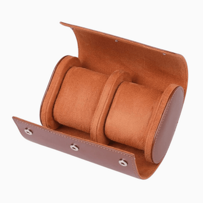 Leather Travel Watch Case for 1–3 Watches