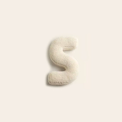 Personalized Letter Throw Pillow for Sofa