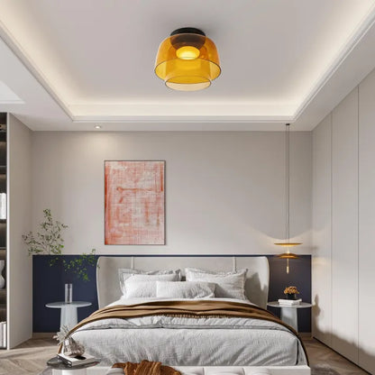 Nordic Designer Medieval Glass Ceiling Lamp