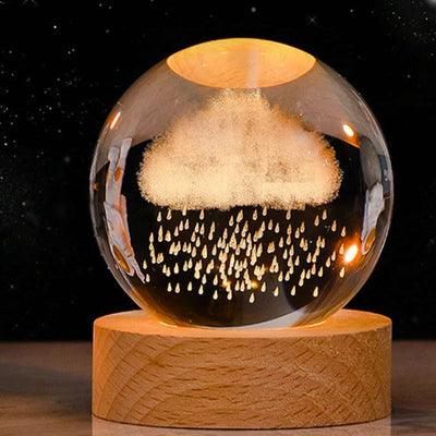 Luminous Crystal Ball LED Night Light Decor