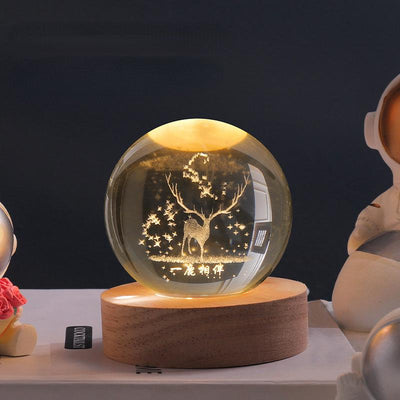 Luminous Crystal Ball LED Night Light Decor