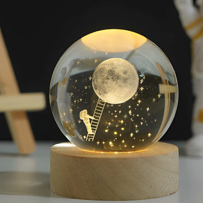 Luminous Crystal Ball LED Night Light Decor
