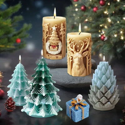 3D Silicone Candle Mold for Handmade Candles