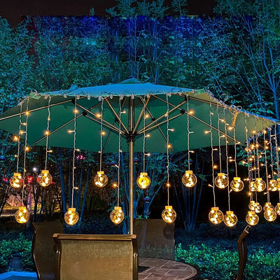 LumiSphere Solar LED String Lights – Outdoor