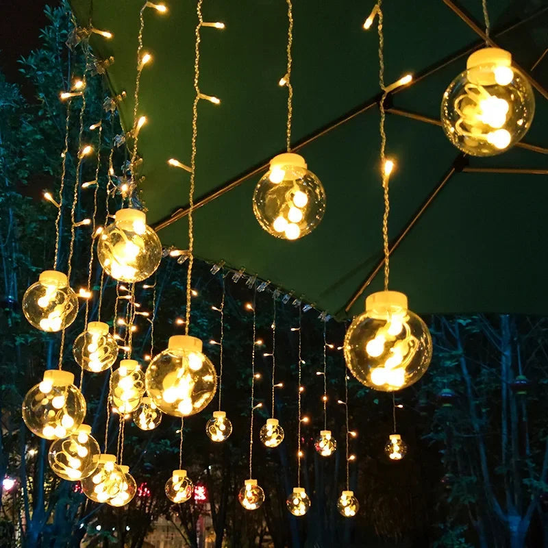 LumiSphere Solar LED String Lights – Outdoor