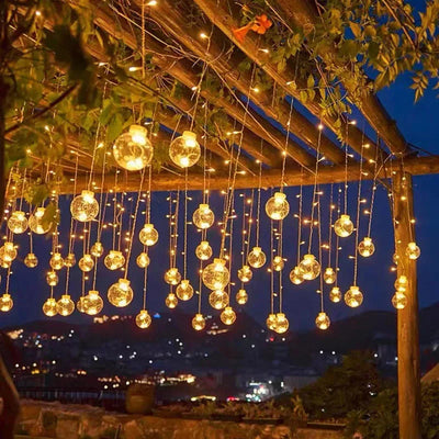 LumiSphere Solar LED String Lights – Outdoor