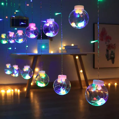 LumiSphere Solar LED String Lights – Outdoor