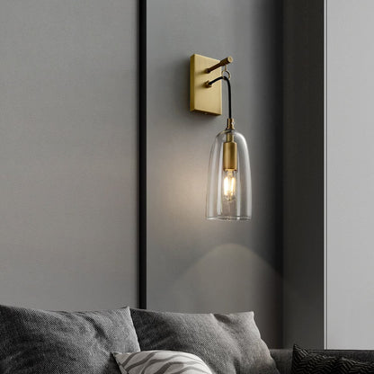 NovaBeam – Refined Gold Wall Lamp for Sophisticated Interiors