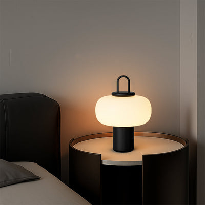Modern Scandinavian Glass Table Lamp with LED Light