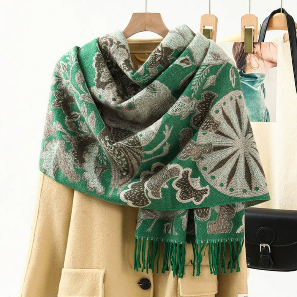Luxury Ethnic Pattern Pashmina Shawl Scarf for Women