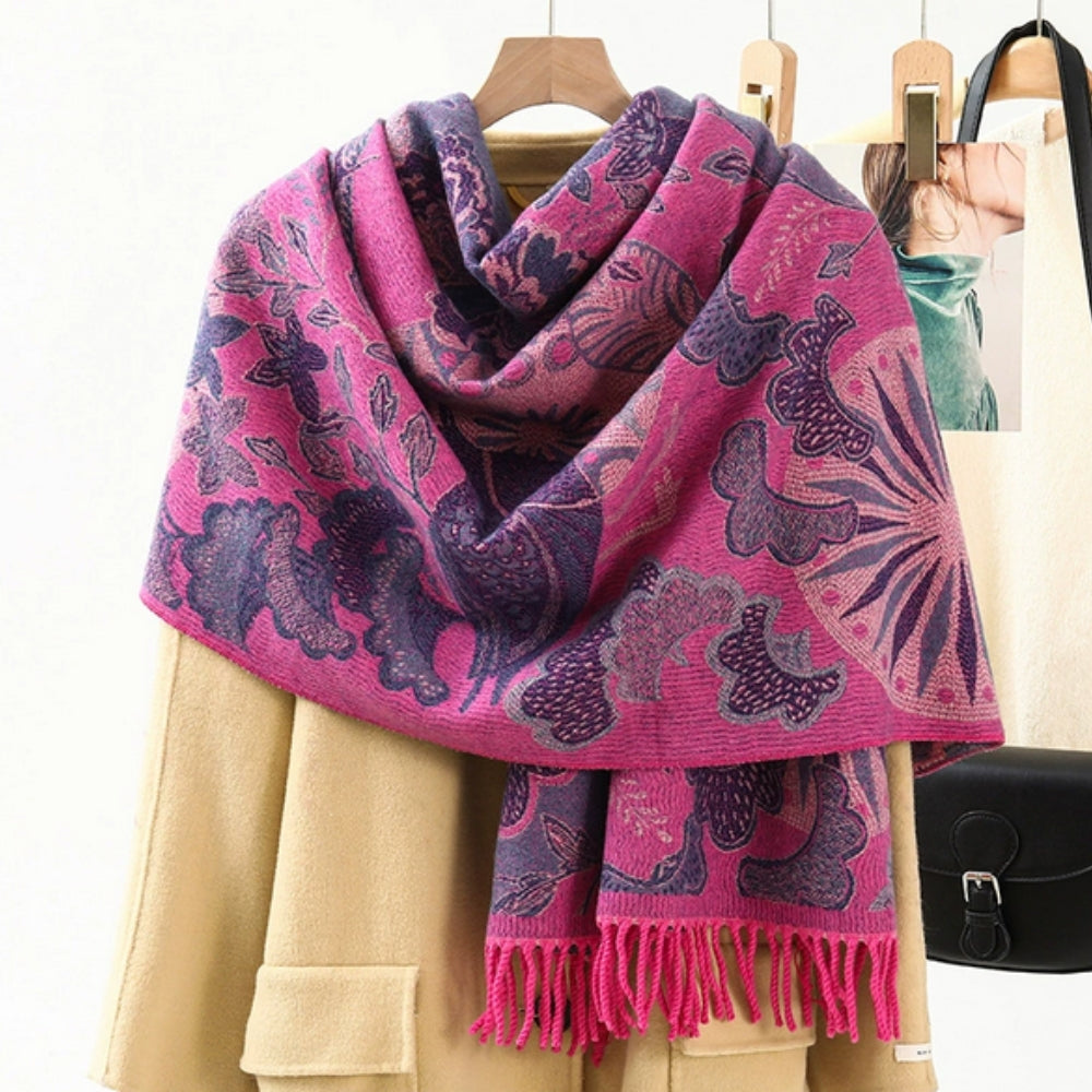 Luxury Ethnic Pattern Pashmina Shawl Scarf for Women