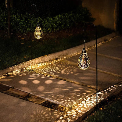 Solar Drop Garden Light with Warm White LED – Waterproof Outdoor Lighting