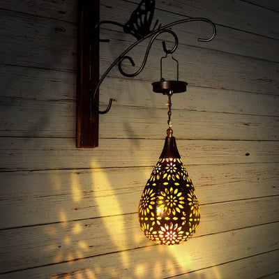 Solar Drop Garden Light with Warm White LED – Waterproof Outdoor Lighting