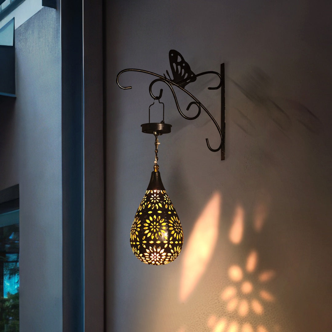 Solar Drop Garden Light with Warm White LED – Waterproof Outdoor Lighting
