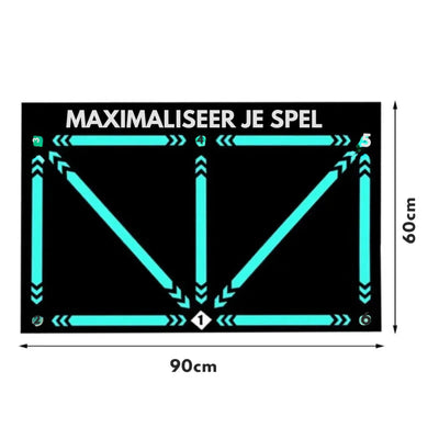 Interactive LED Soccer Training Mat for Footwork Practice