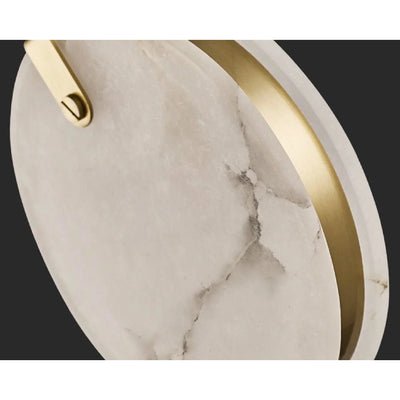Marble Ring LED Chandelier – Modern Ceiling Light