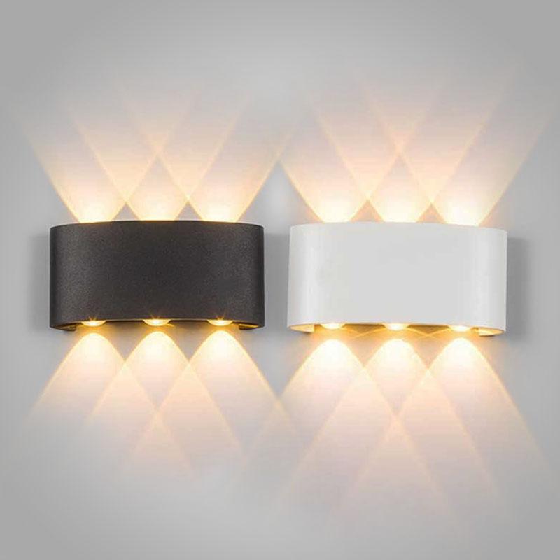 Modern waterproof LED wall lamp for indoor and outdoor use