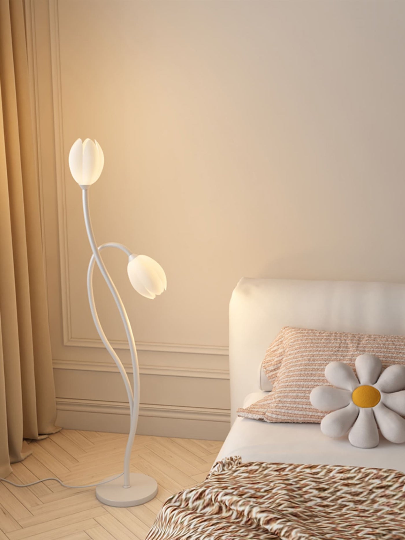 Modern Flower Floor Lamp with G9 Socket