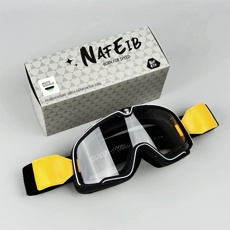 Vintage Motorcycle Goggles for Men Windproof Retro Style